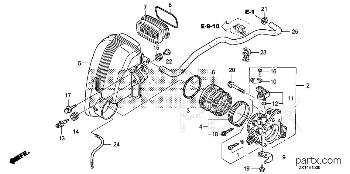 Honda BF115D XCA - THROTTLE BODY
