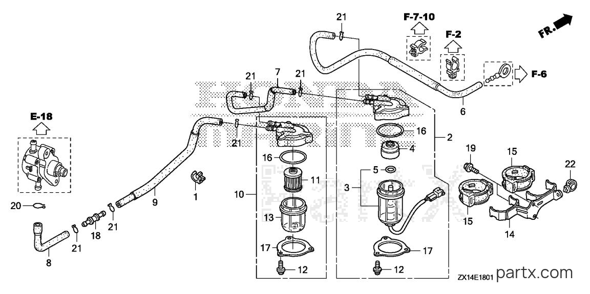 Honda BF115D XA - WATER SEPARATOR