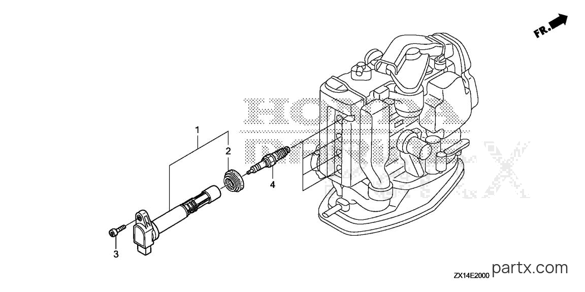 Honda BF115D LA - IGNITION COIL - SPARK PLUG