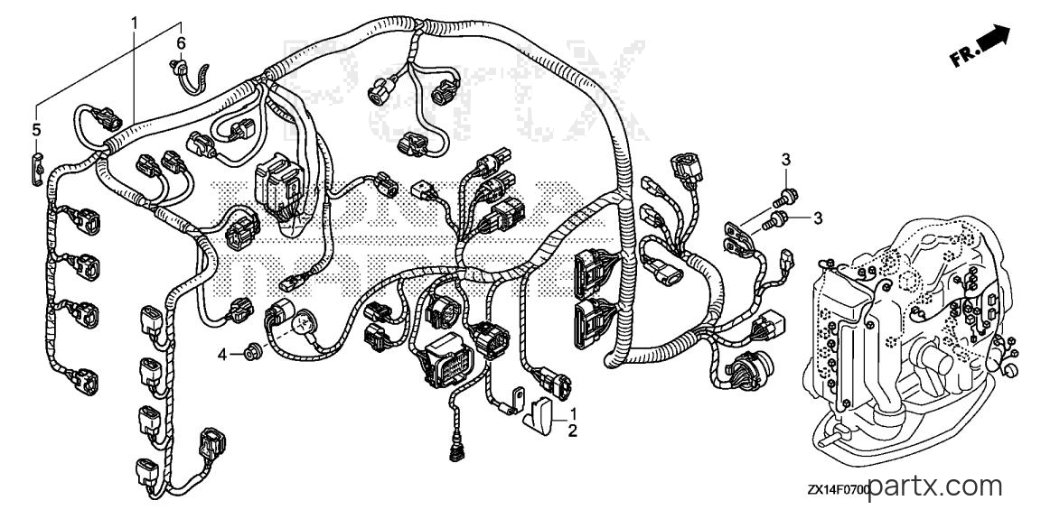 Honda BF115D LA - WIRE HARNESS