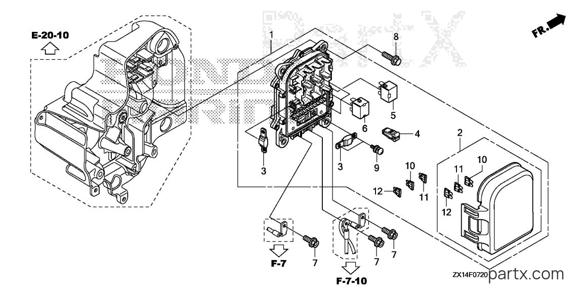Honda BF115D XA - FUSE BOX - RELAY