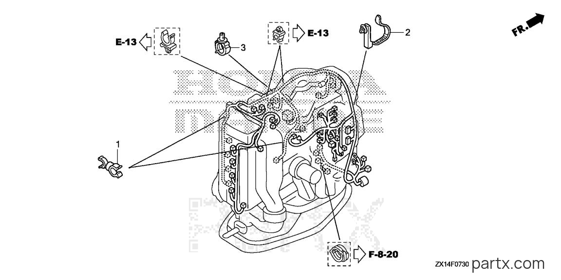 Honda BF115D XA - CLAMP