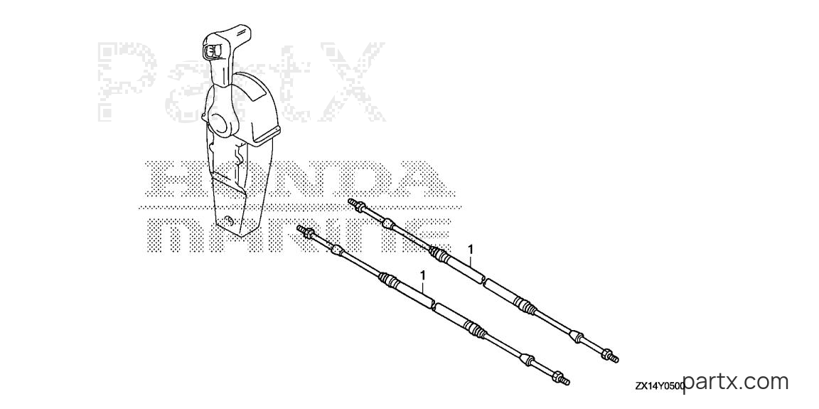 Honda BF115D LA - CABLE (SINGLE)