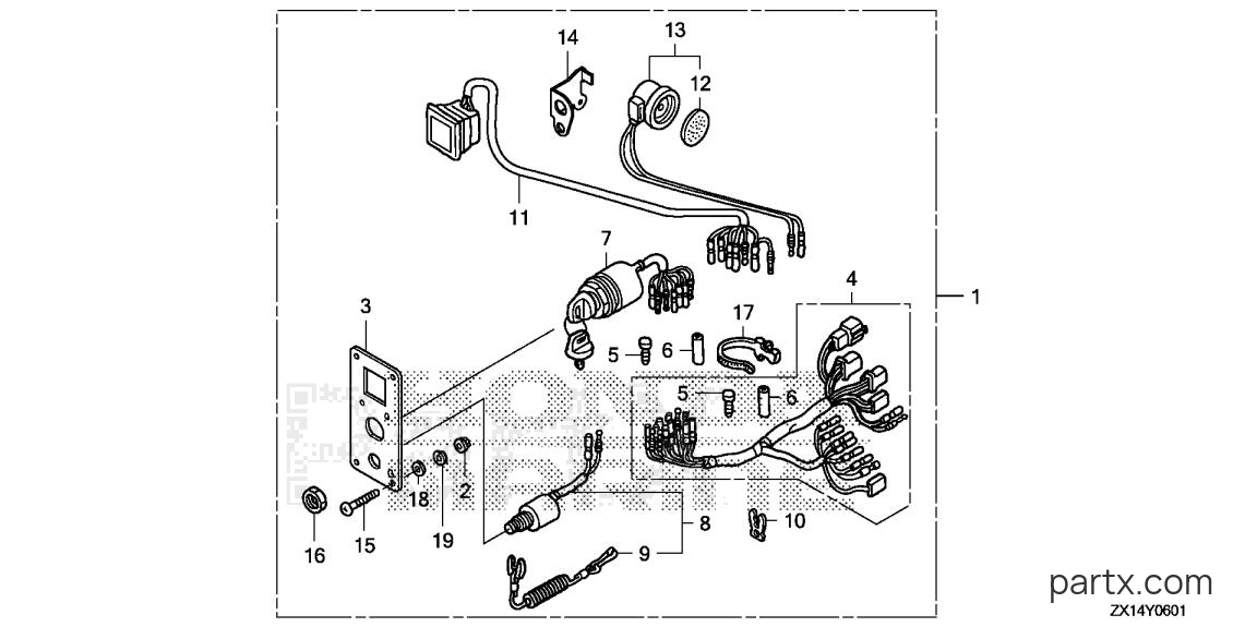 Honda BF115D LA - CONTROL PANEL (2)