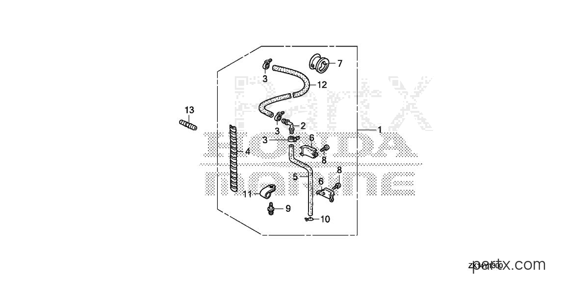 Honda BF115D XCA - SPEED SENSOR TUBE KIT