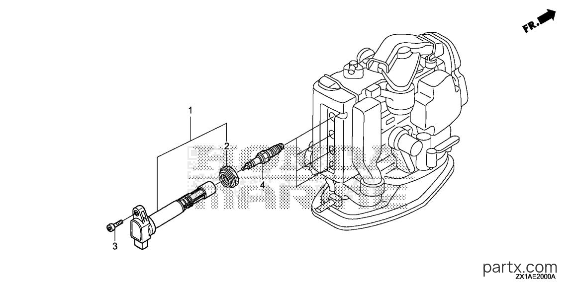 Honda BF115DK1 XA - IGNITION COIL - SPARK PLUG
