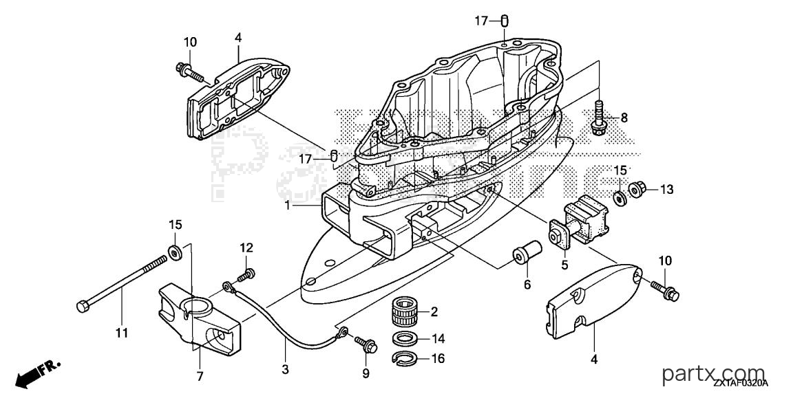 Honda BF115DK1 XCA - EXTENSION CASE