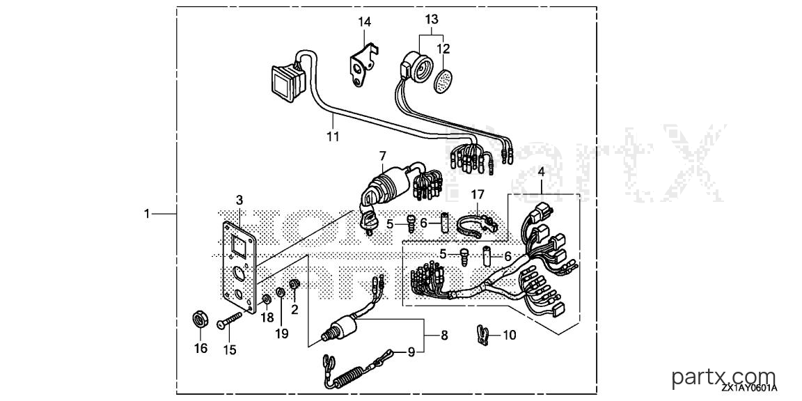 Honda BF115DK1 LA - CONTROL PANEL (2)