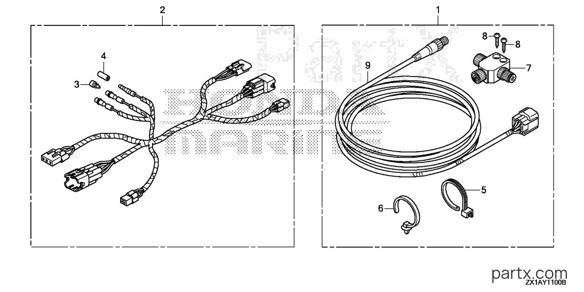 Honda BF115DK1 XCA - INTERFACE CABLE KIT