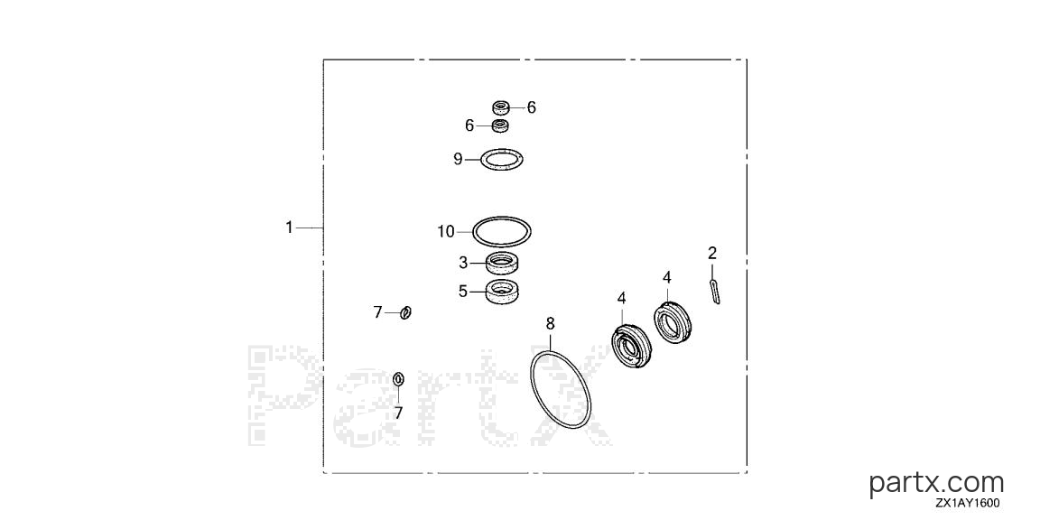 Honda BF115DK1 XCA - GEAR CASE KIT