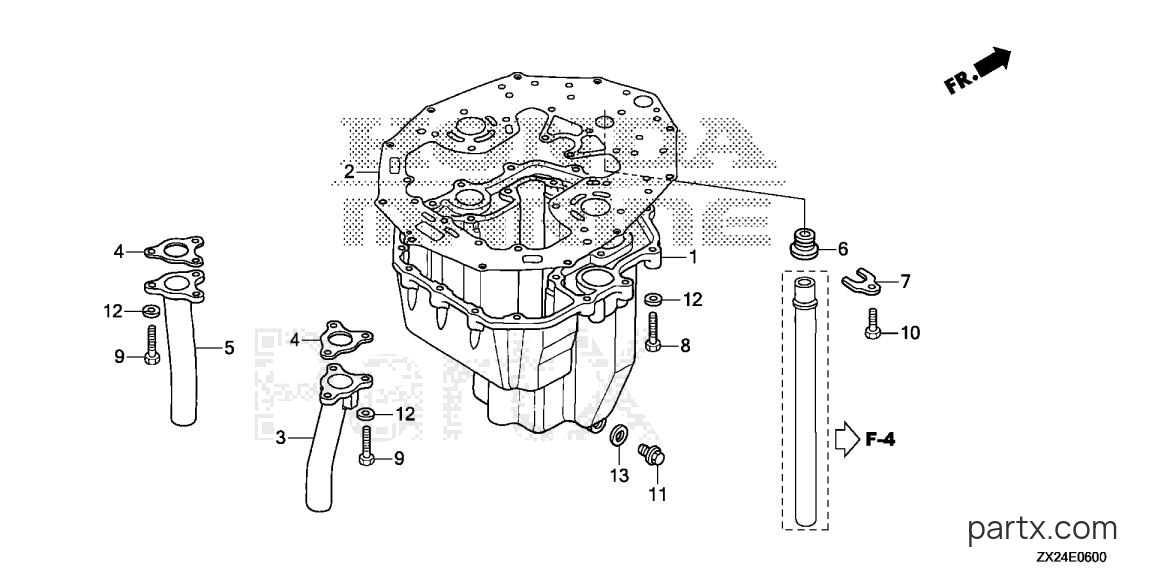 Honda BF250A LW - OIL PAN