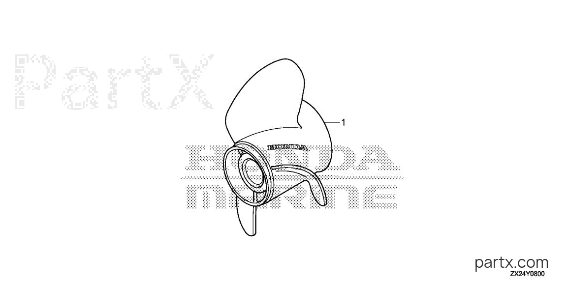Honda BF250A XW - PROPELLER