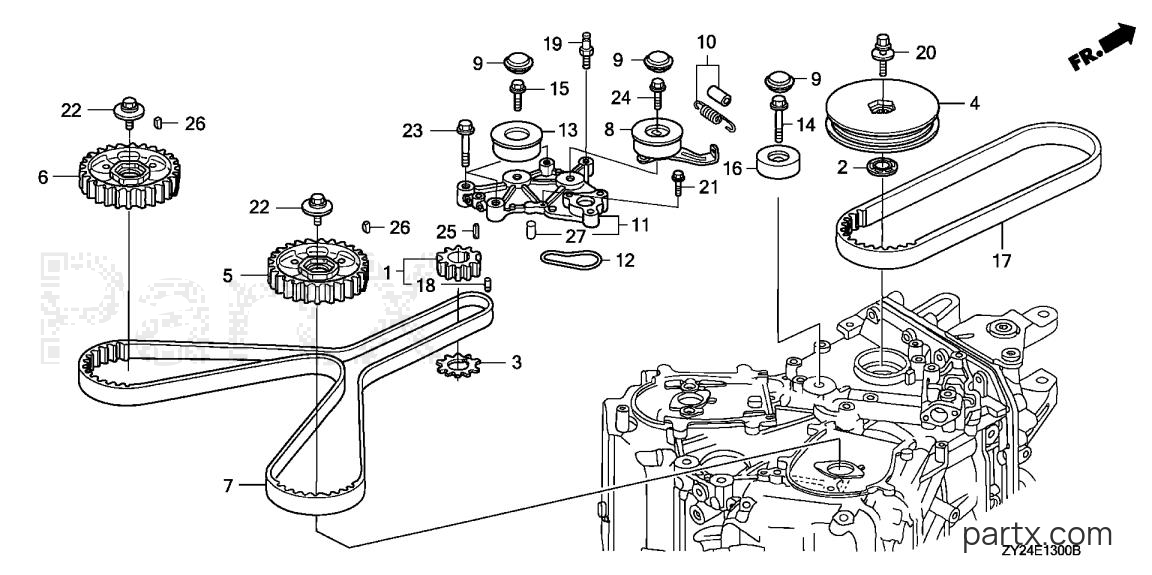 Honda BF200A2 XCA - TIMING BELT