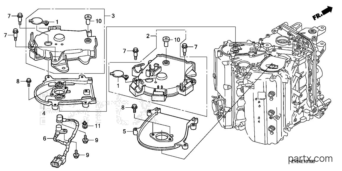 Honda BF225A4 XXCA - TIMING BELT COVER