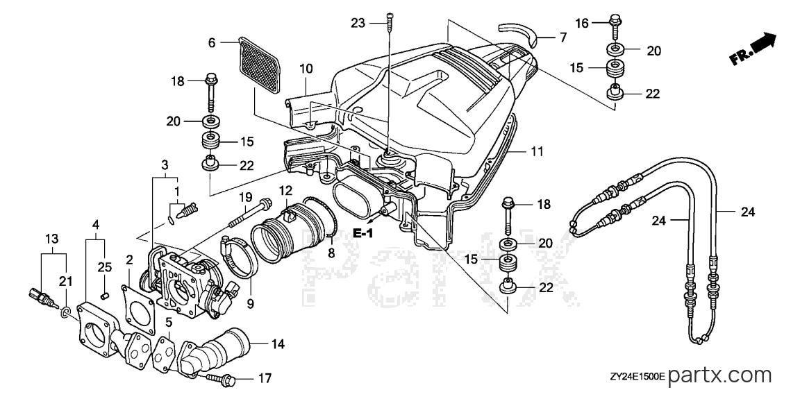 Honda BF225A4 XXA - THROTTLE BODY