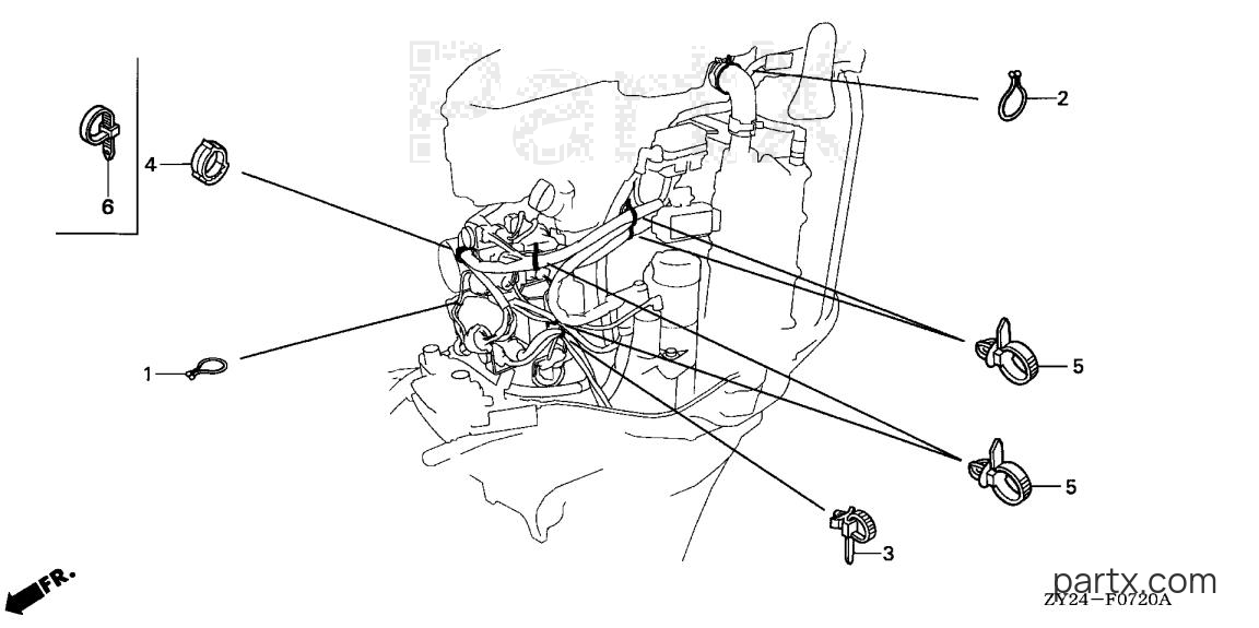 Honda BF200A2 XA - CLAMP