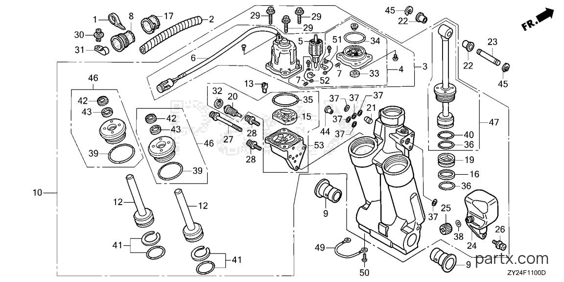 Honda BF200A3 XXA - POWER TRIM-TILT