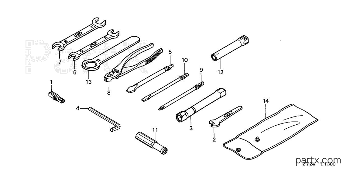Honda BF225A3 XXCA - TOOLS
