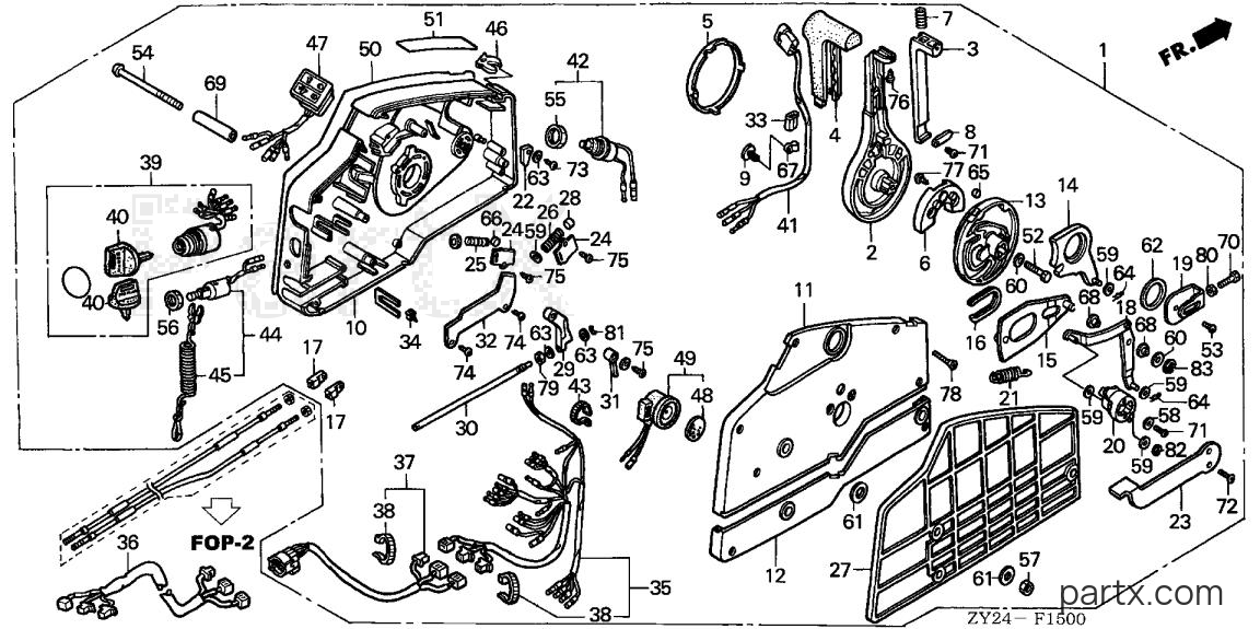 Honda BF200A4 XCA - REMOTE CONTROL