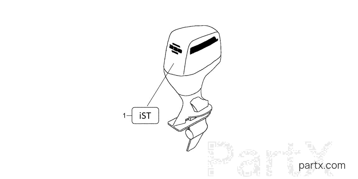 Honda BF200A4 XA - IST DECAL