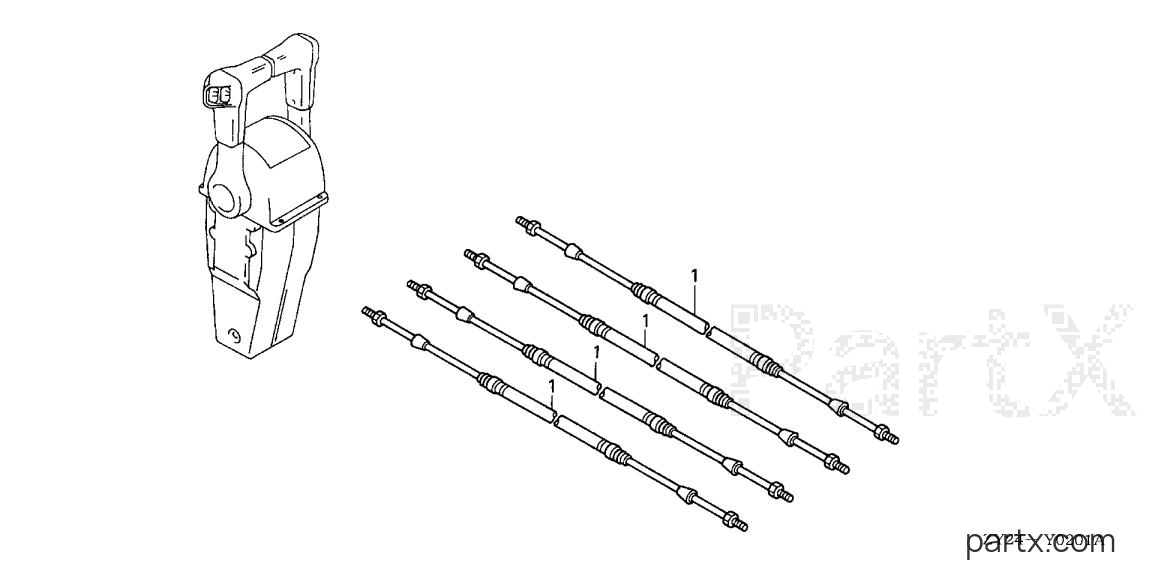 Honda BF225A2 XXA - CABLE (DUAL)