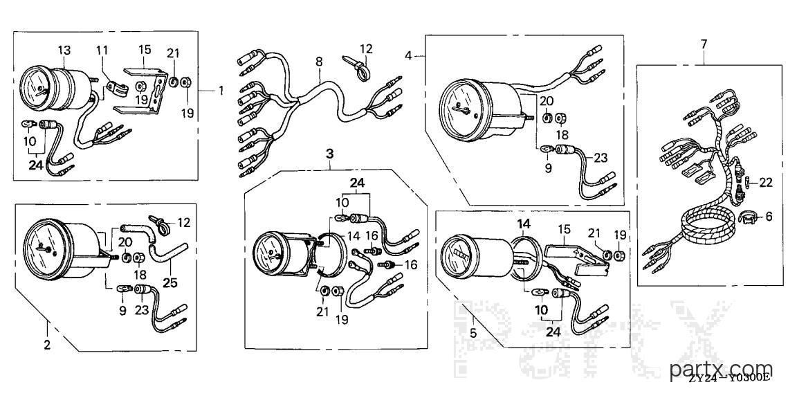 Honda BF225A3 XXCA - METER