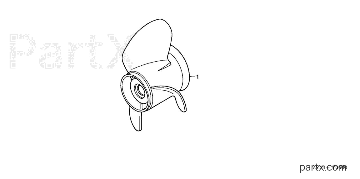 Honda BF200A4 XXCA - PROPELLER
