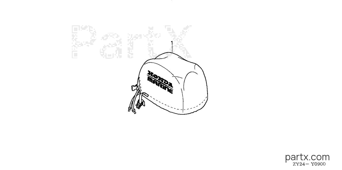 Honda BF225A3 LA - ENGINE COVER (ACCESSORY SOFT COVER)