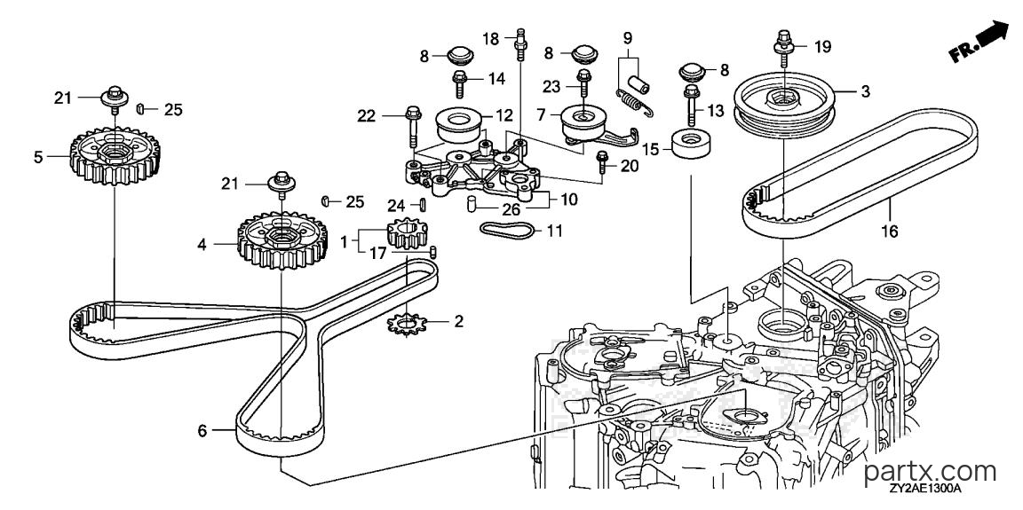 Honda BF200A6 XXCA - TIMING BELT