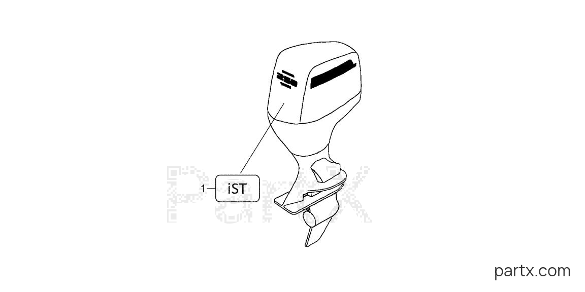 Honda BF200AK0 LA - IST DECAL