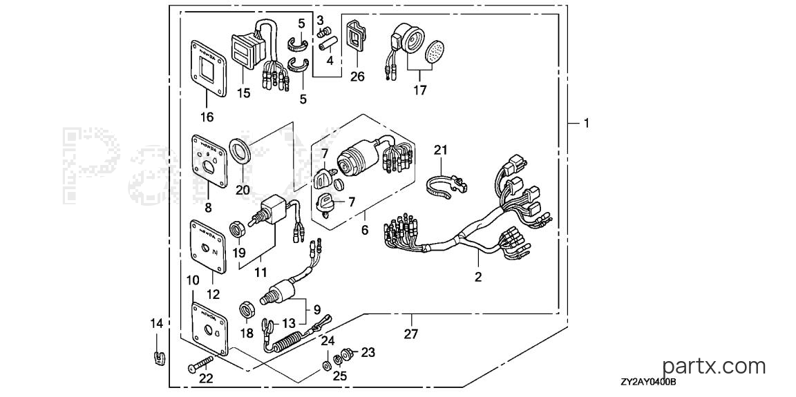 Honda BF200A6 XA - CONTROL PANEL KIT