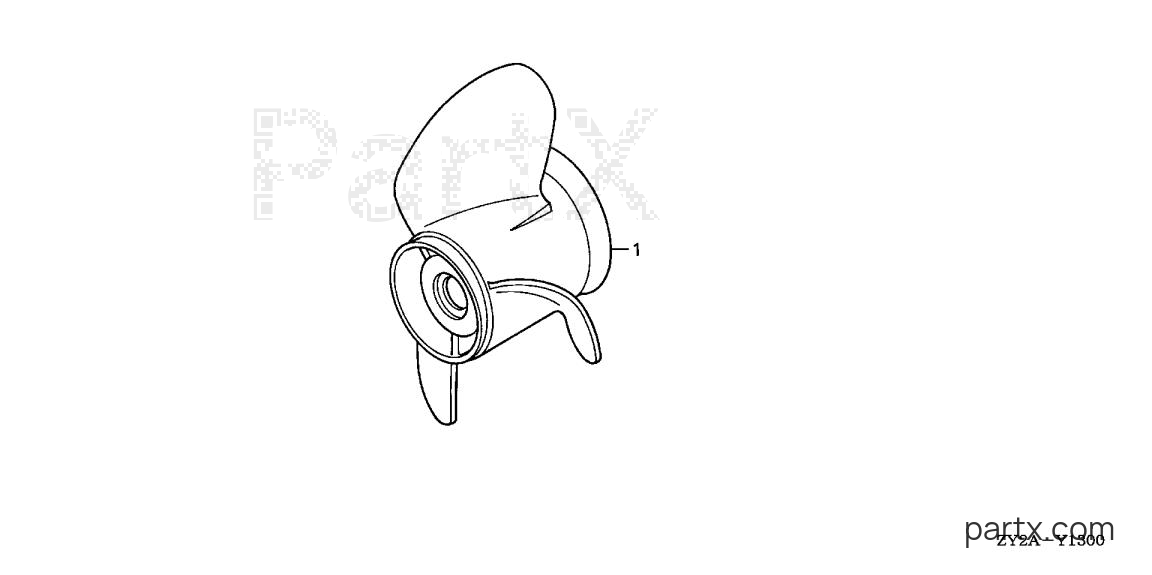 Honda BF200A6 XA - PROPELLER