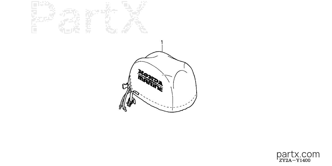 Honda BF225AK0 XA - ENGINE COVER (ACCESSORY SOFT COVER)