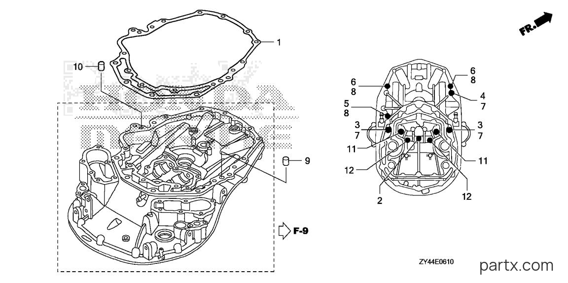 Honda BF200AK1 XCA - MOUNT CASE BOLT
