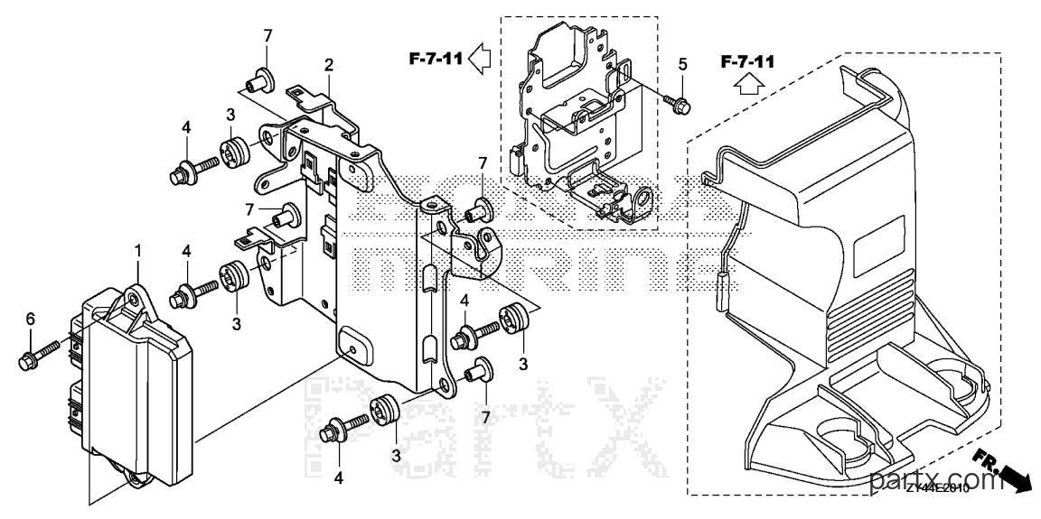 Honda BF200AK1 LA - ELECTRONIC CONTROL UNIT