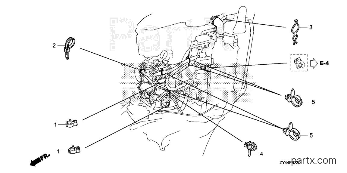 Honda BF175AK1 XA - CLAMP