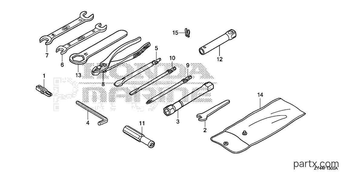 Honda BF225AK1 XXCA - TOOL
