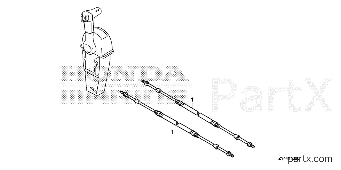 Honda BF225AK1 XXCA - CABLE (SINGLE)
