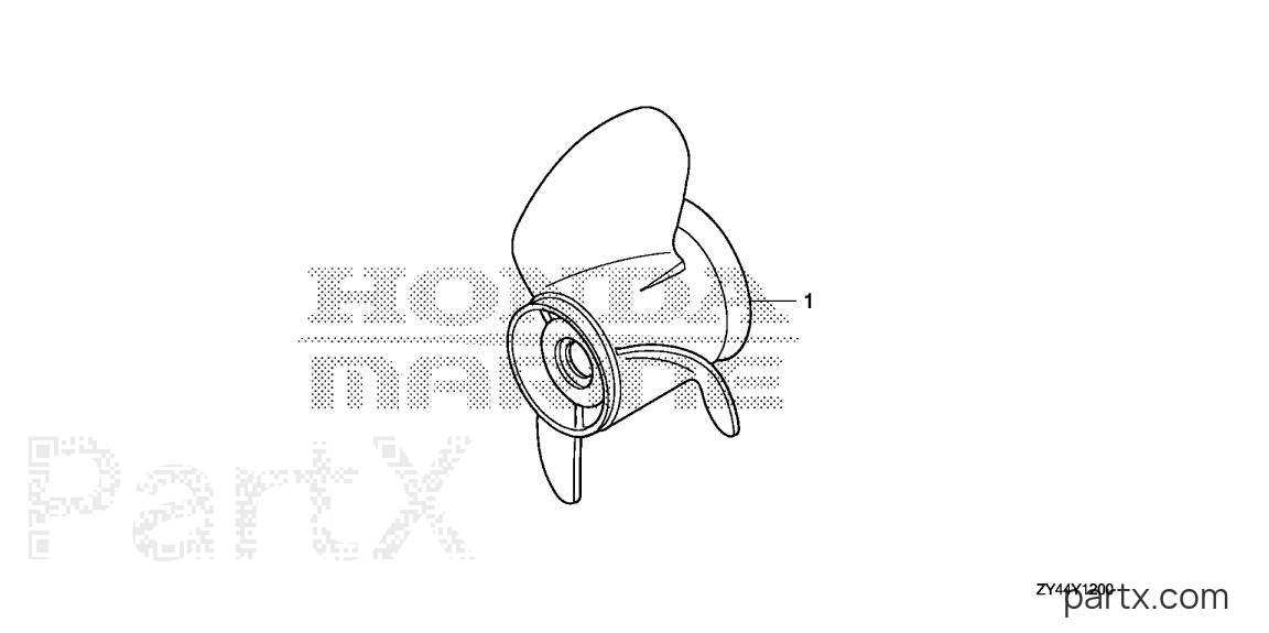 Honda BF200AK1 XCA - PROPELLER