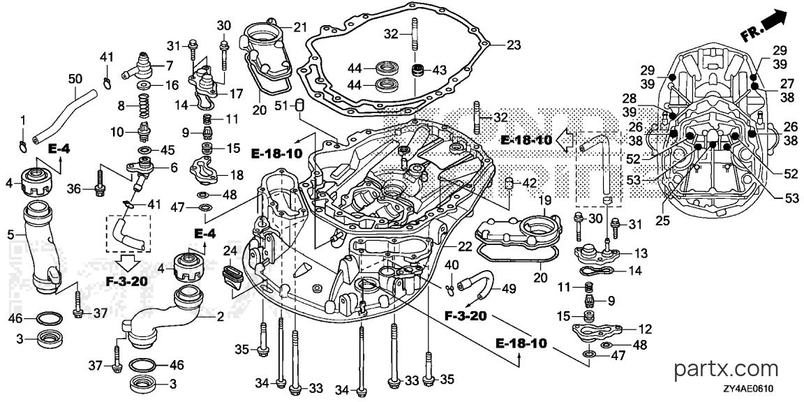 Honda BF225AK3 XCA - MOUNT CASE
