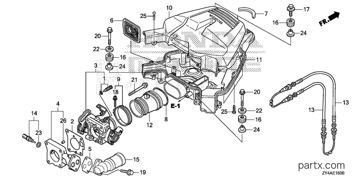Honda BF225AK3 XC5 - THROTTLE BODY