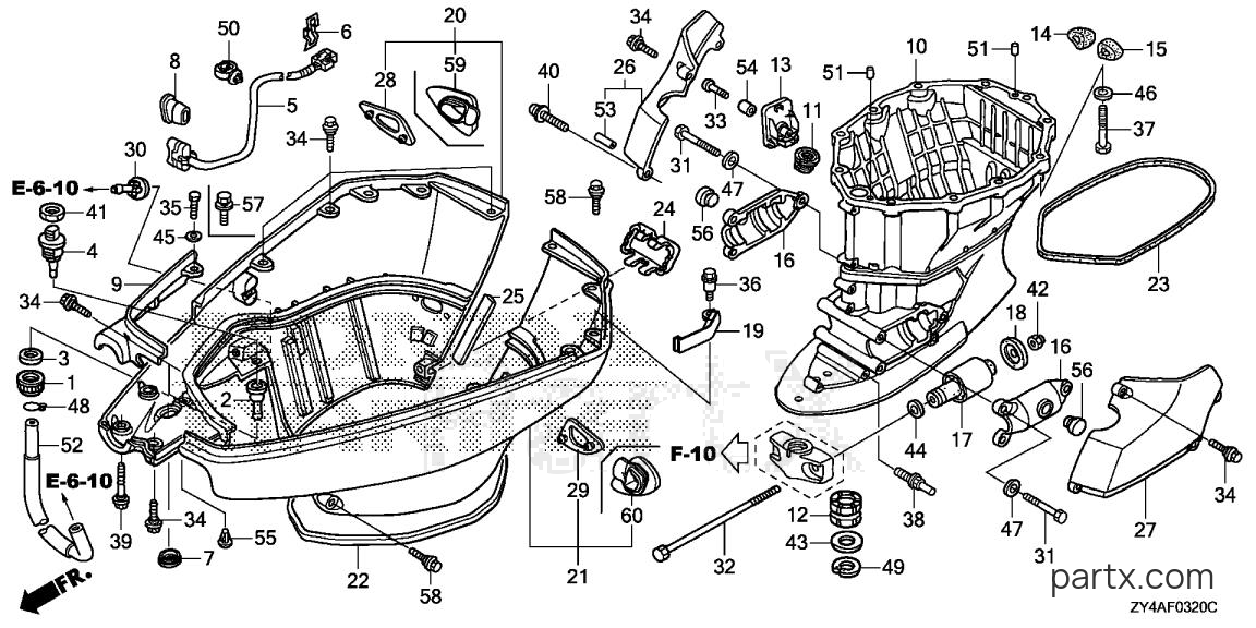 Honda BF200AK3 XA - EXTENSION CASE