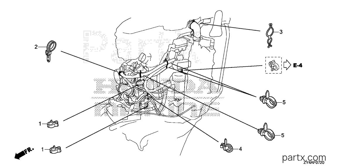 Honda BF175AK2 XA - CLAMP