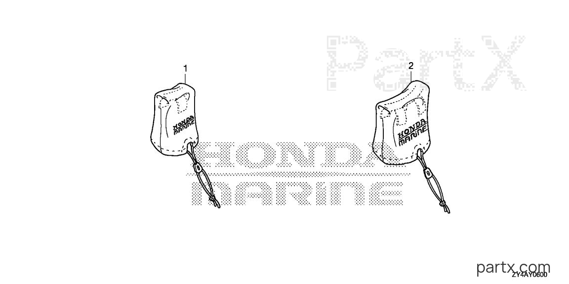 Honda BF225AK3 XXCA - REMOTE CONTROL COVER KIT
