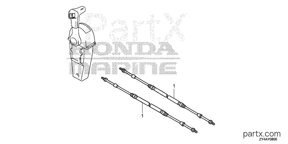 Honda BF225AK3 XXA - CABLE (SINGLE)