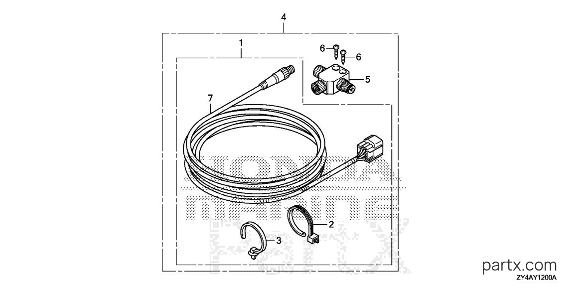 Honda BF225AK3 X5 - INTERFACE CABLE KIT