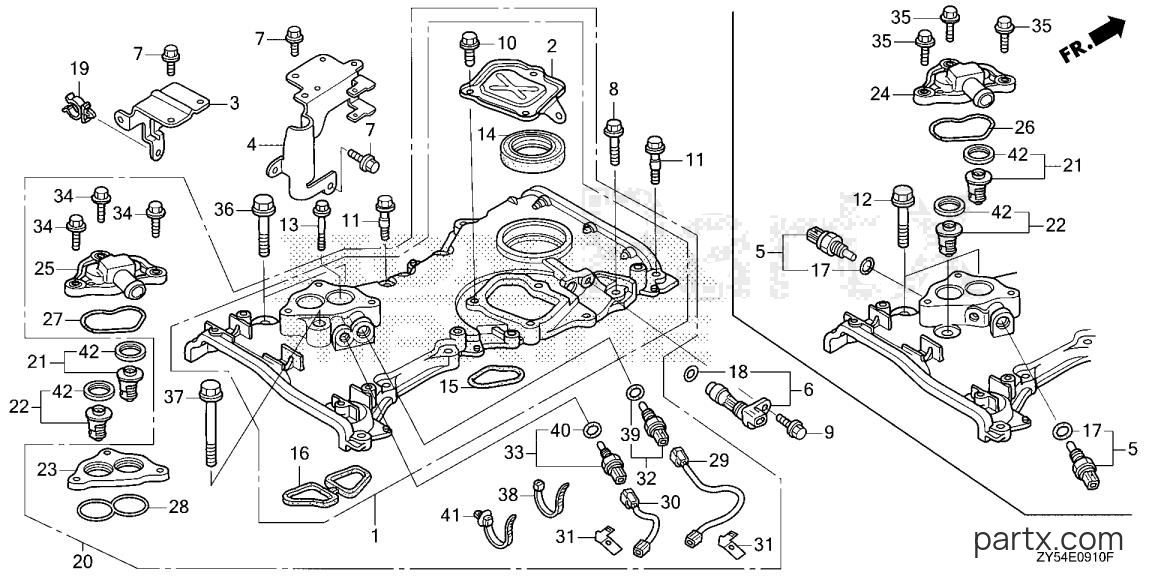 Honda BF135AK0 LA - CHAIN CASE - THERMOSTAT