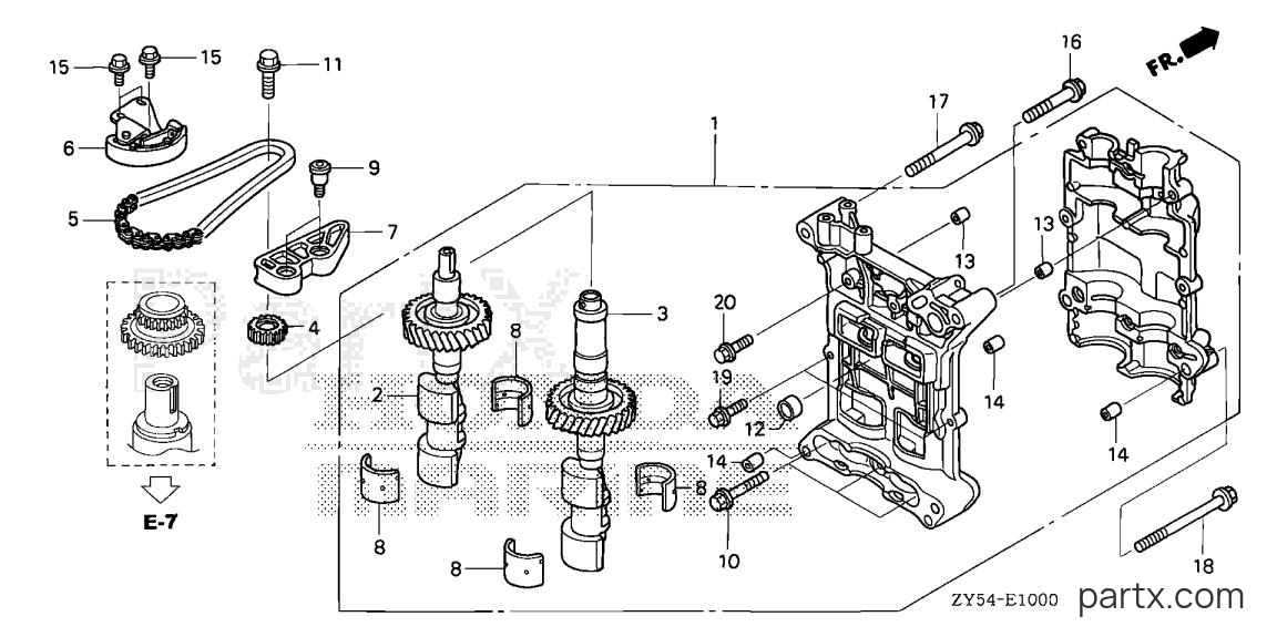 Honda BF150A5 XA - BALANCER SHAFT