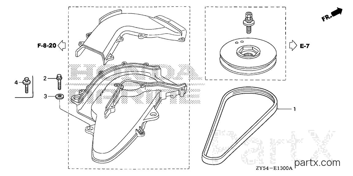 Honda BF150A5 XCA - ALTERNATOR BELT