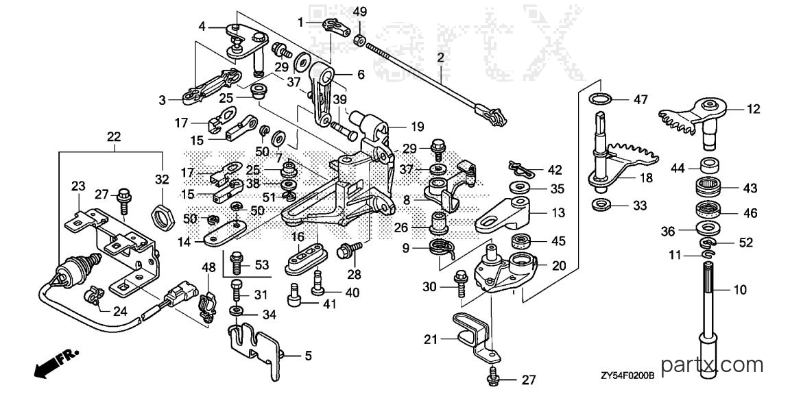 Honda BF150A5 XA - SHIFT SHAFT